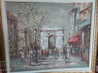 Painting by Dimitar Vasilev - "A Day in Paris"