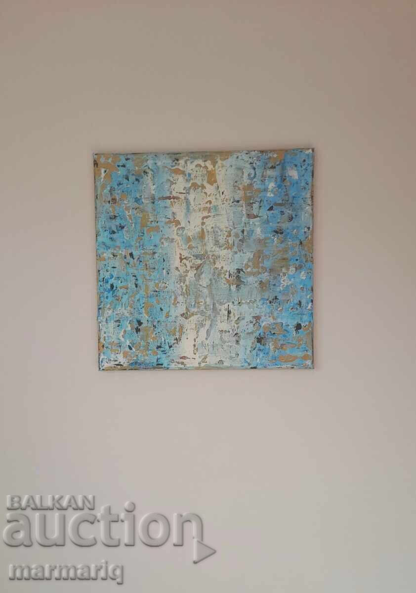 Tablou abstract, acril 50x50 cm, decor modern de lux cu preț € 60.00 | 117.35 BGN
