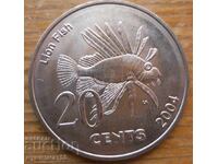 20 цента 2004 г  - Кокосови о-ви (Килинг)