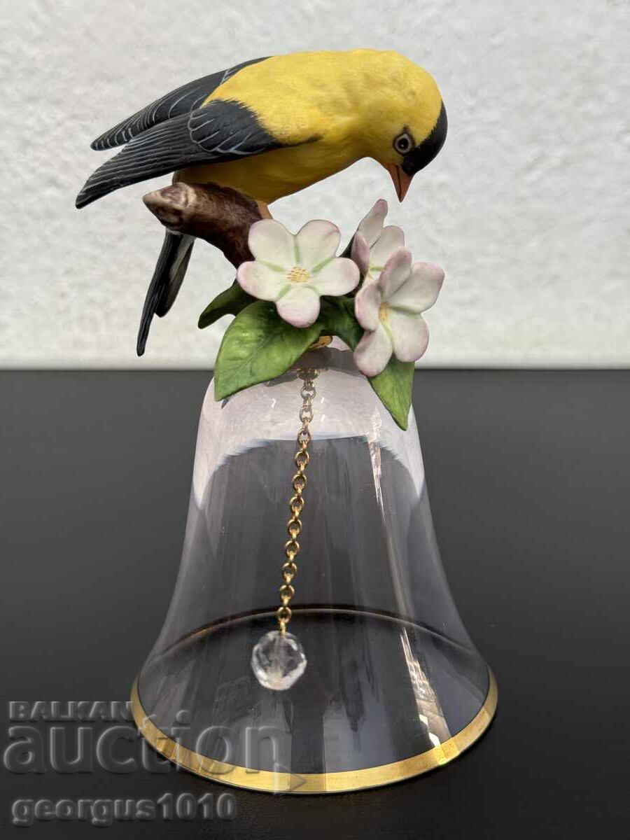 Frumos clopoțel din cristal Franklin Mint nr. 8093