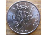 10 cenți 2012 - Insulele Solomon