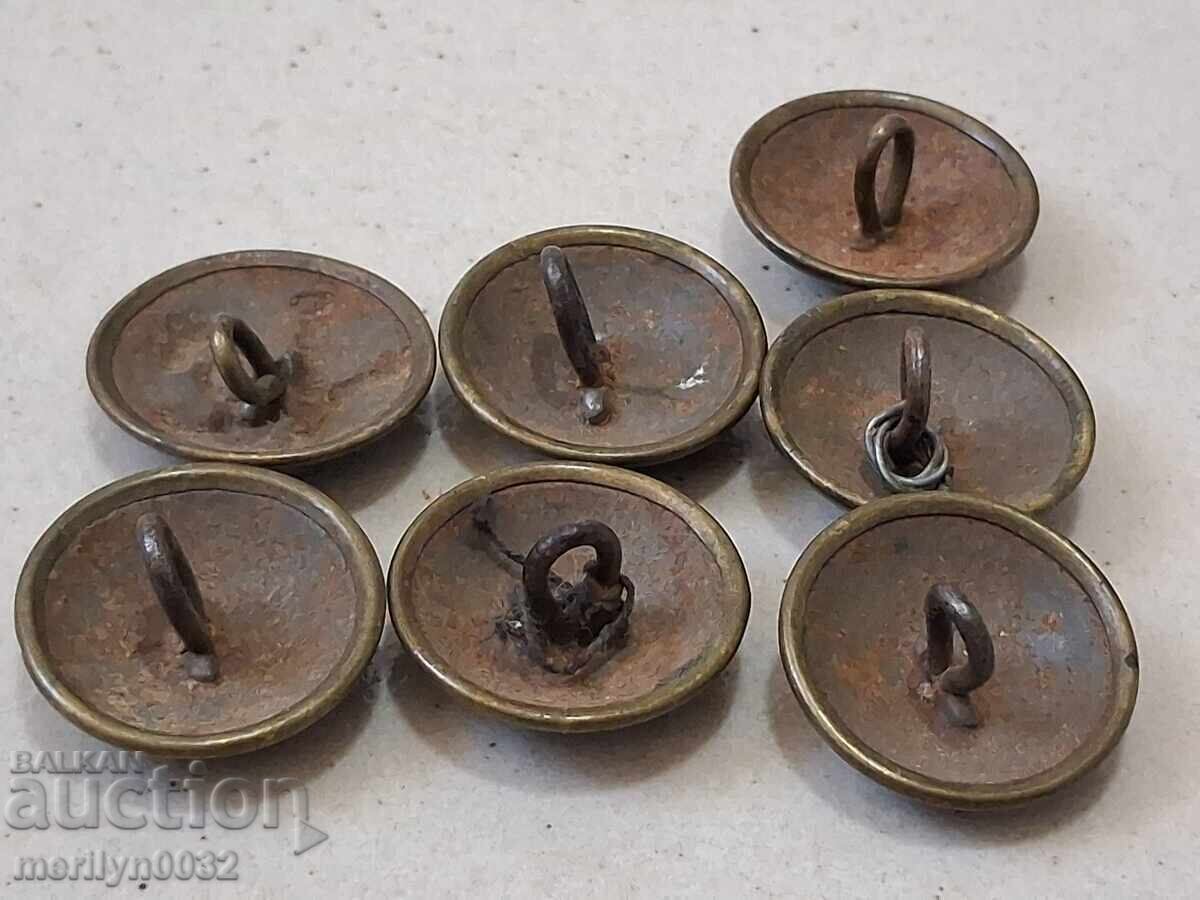 Nasturi de uniformă militară artilerie Regatul Bulgariei - 5