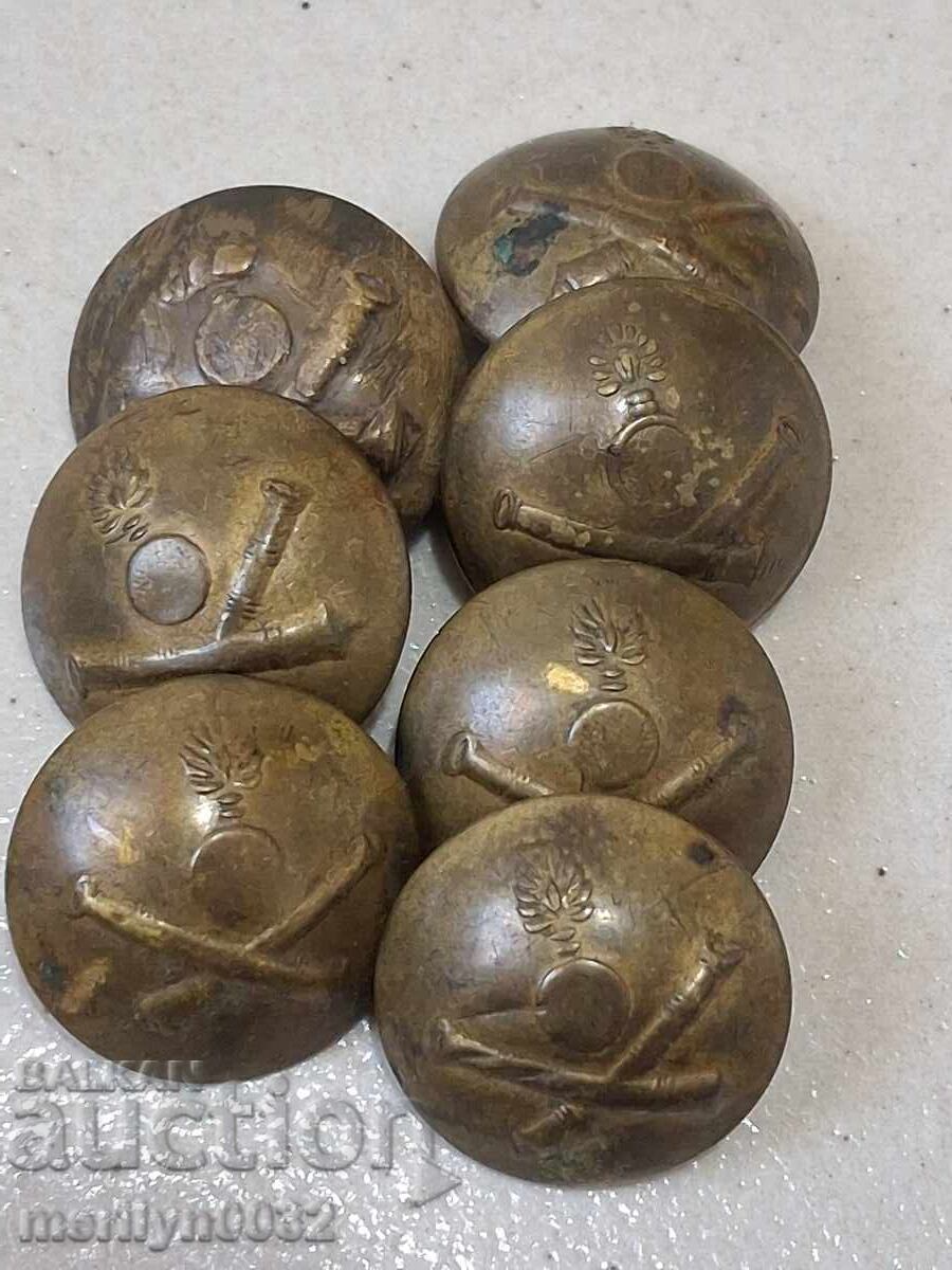 Nasturi de uniformă militară artilerie Regatul Bulgariei