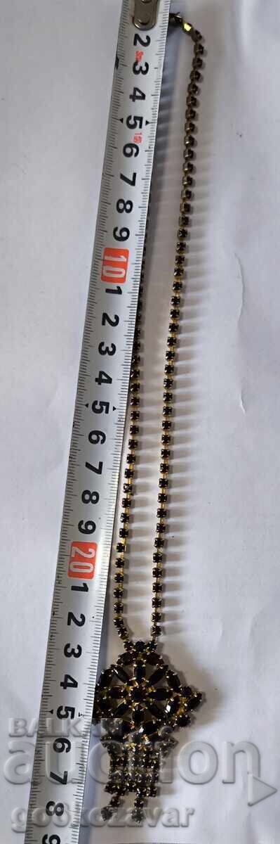 Colier vintage cu cristale boeme și granate. Cehoslovacia, anii '60 - 6 Colier vintage cu cristale boeme și granate. Cehoslovacia, anii '60 - 6