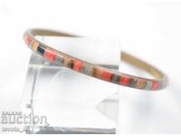 Brățară din bronz cu incrustație colorată