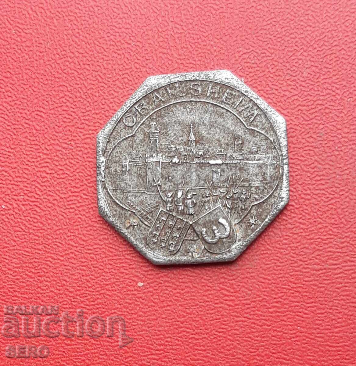 Германия-Баден-Вюртенберг-Крайлсхайм-10 пфенига 1918 с цена € 3.00 | 5.87 лв.