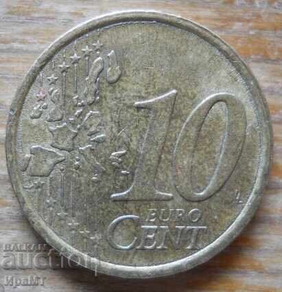 10 eurocenți 2002 Italia