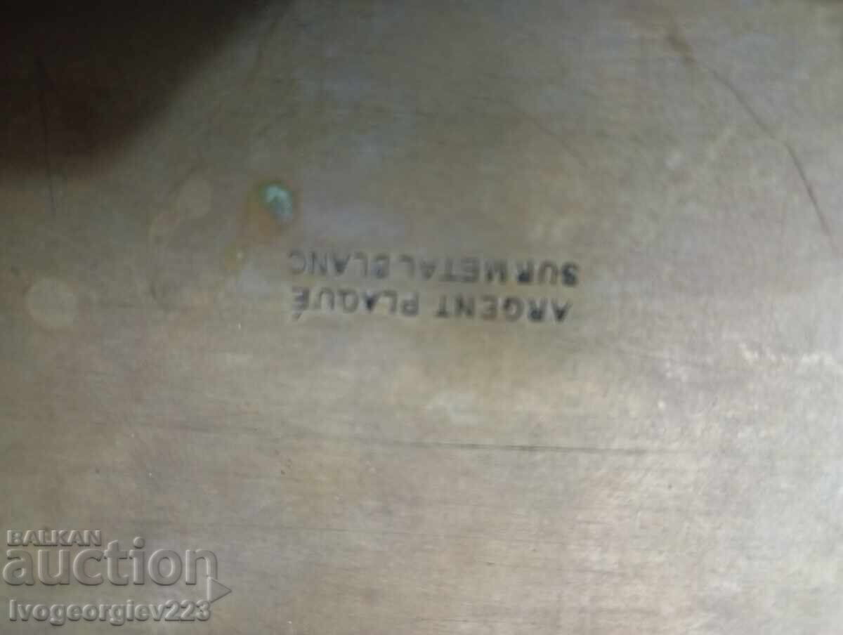 Tavă victoriană placată cu argint - 7