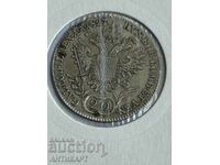 Σπάνιο ασημένιο νόμισμα Αυστρία 20 κρόιτσερ 1827