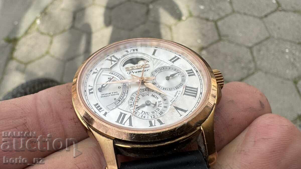 Seiko Premier KINETIC Direct Drive Japan Seiko σε λειτουργία - 7