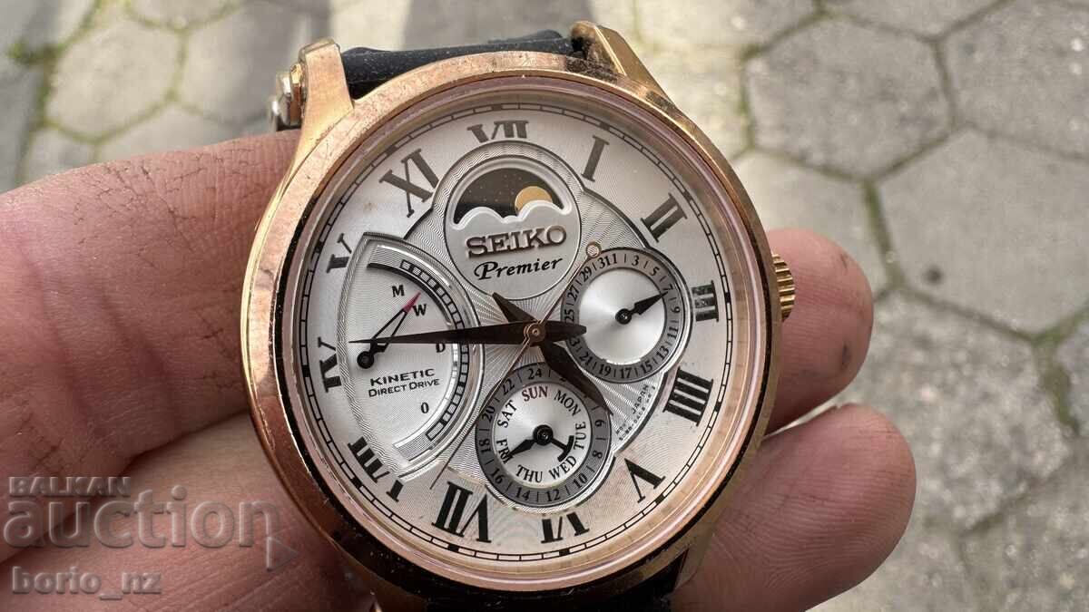 Seiko Premier KINETIC Direct Drive Japan Seiko σε λειτουργία - 8