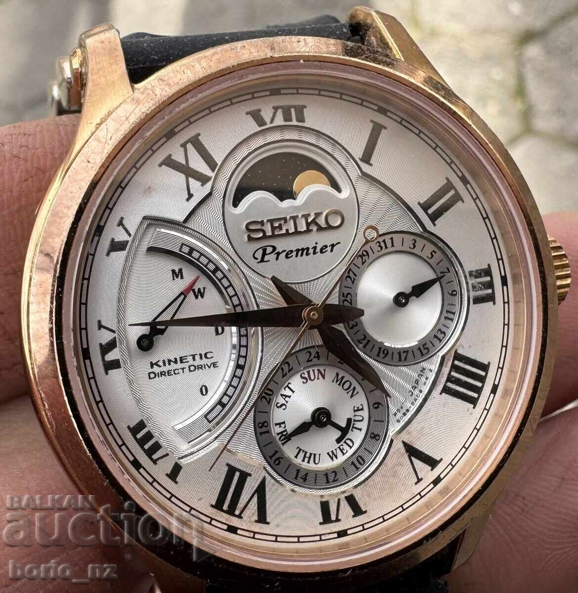 Seiko Premier KINETIC Direct Drive Japan Seiko σε λειτουργία