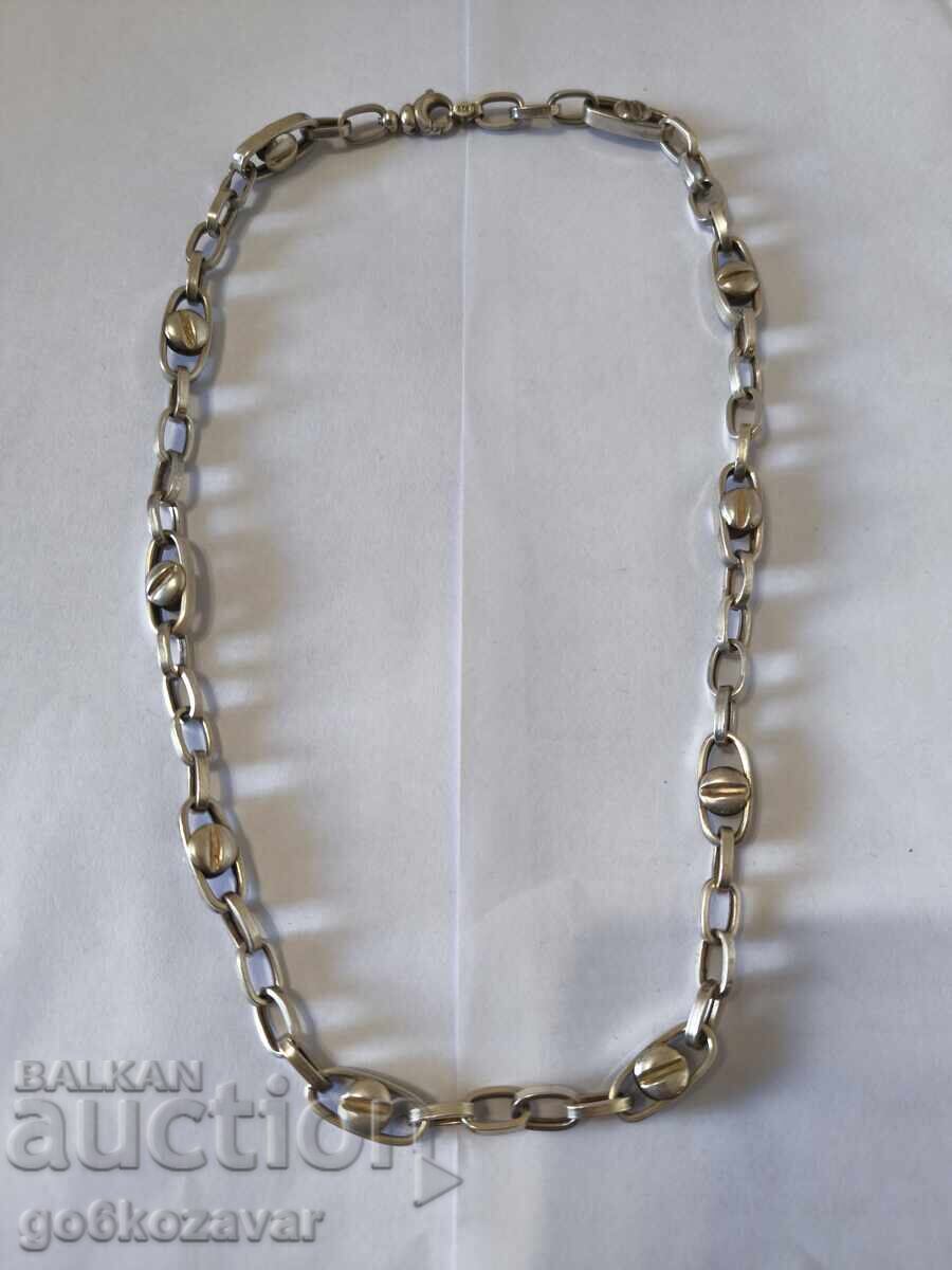 Lanț mare din argint 925, model frumos și rezistent! cu preț € 109.00 | 213.19 BGN