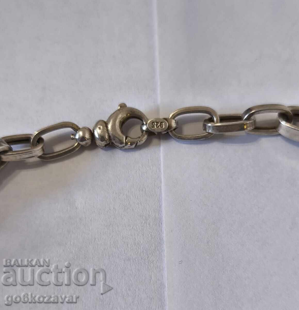 Licitație Lanț mare din argint 925, model frumos și rezistent!