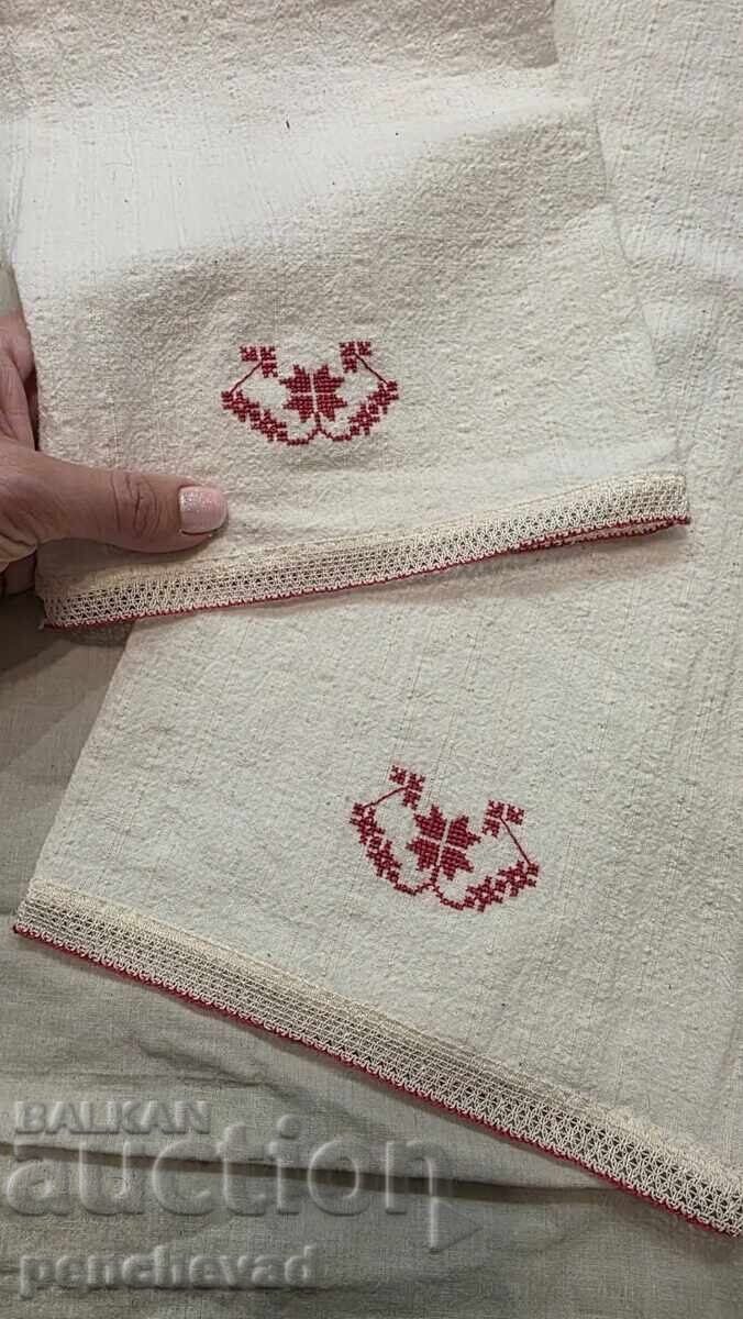 Sleeves for a folk costume with embroidery