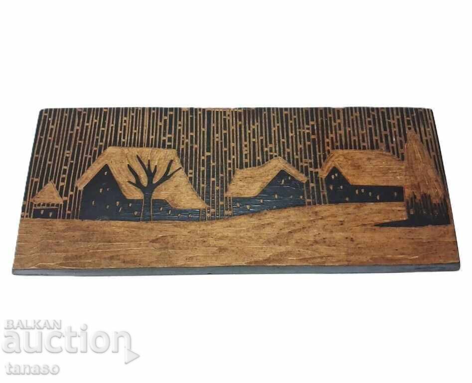 Delivery of Old carved wooden panel, decoration (14.2)