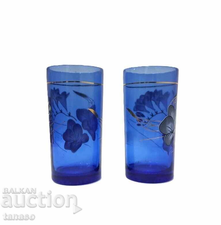 Pahare sovietice din sticlă albastru cobalt 2 buc, 200 ml (4.2) cu preț € 7.00 | 13.69 BGN