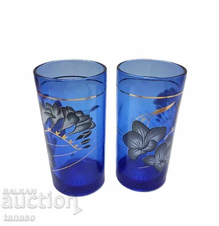 Pahare sovietice din sticlă albastru cobalt 2 buc, 200 ml (4.2) - 5