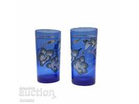Σοβιετικά ποτήρια από μπλε γυαλί κοβαλτίου 2 τεμ., 200 ml (4.2)