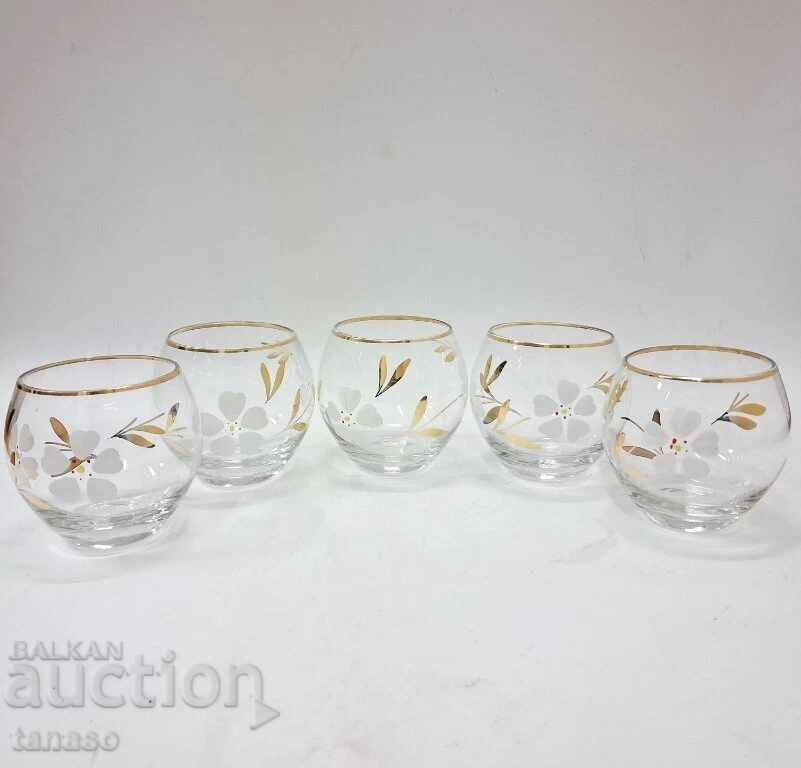 Pahare din sticlă Roly Poly din anii '60 (6,5)