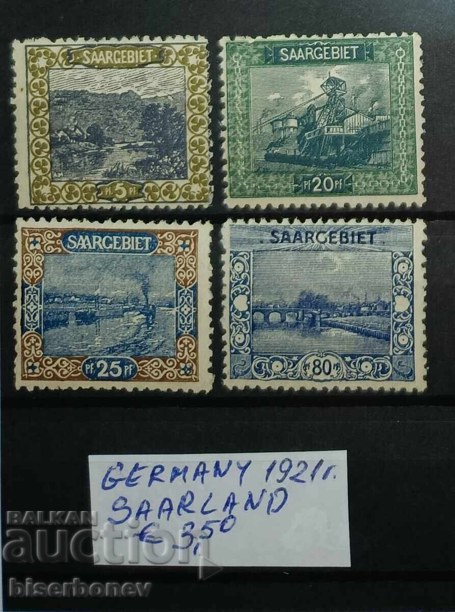 1921, Germania, Republica de la Weimar, Saarland 1921, Germania, Republica de la Weimar, Saarland
