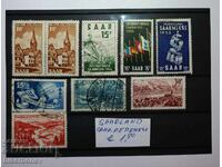 Germania, Saarland, urme de șarnieră filatelică