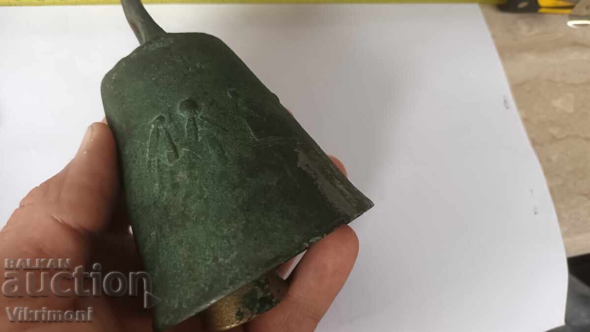 Παλιό τσαν, μπρούντζο, κουδούνι, 19ος αι., οθωμανική περίοδος αναγέννησης, καμπανάκι, κουδουνάκι - 5