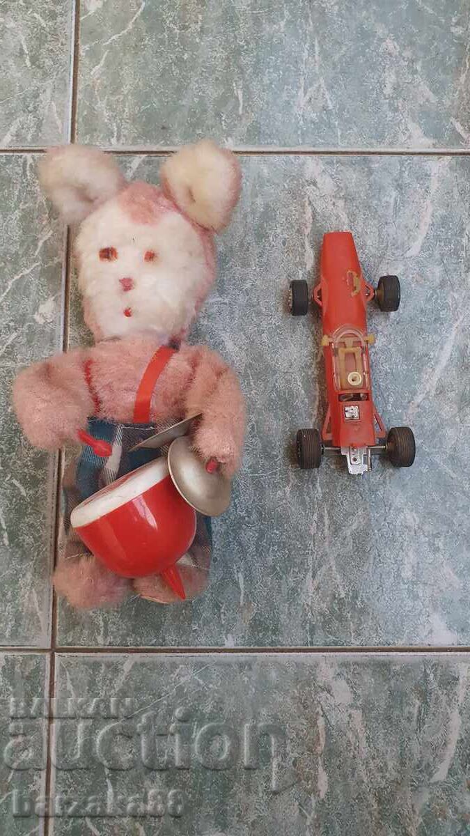 2 old Formula and Rabbit toys