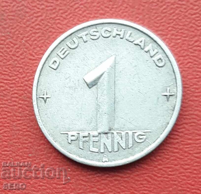 Germania-GDR-1 pfennig 1952 A-Berlin Germania-GDR-1 pfennig 1952 A-Berlin