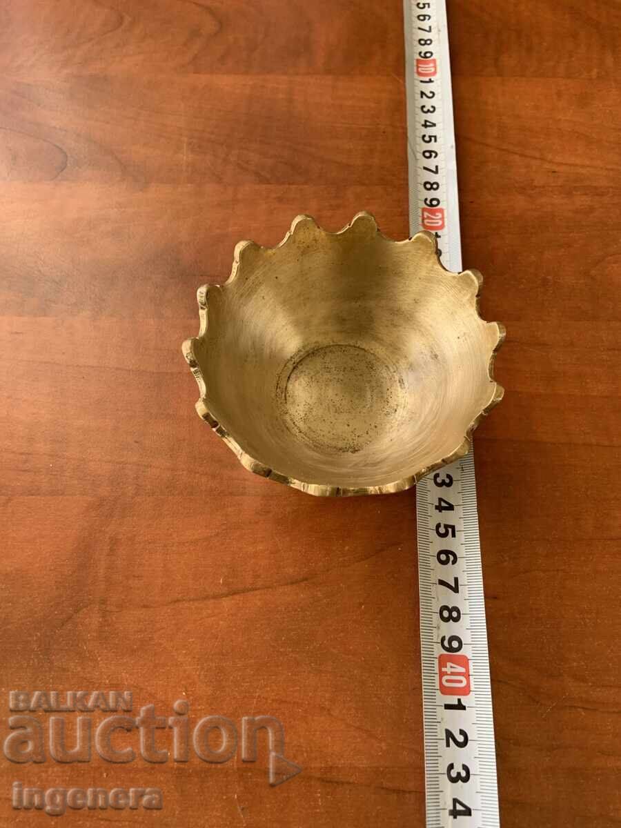 BOL VAS NUCI BOMBONIERĂ BRONZ - 182 GRAME - 5 BOL VAS NUCI BOMBONIERĂ BRONZ - 182 GRAME - 5