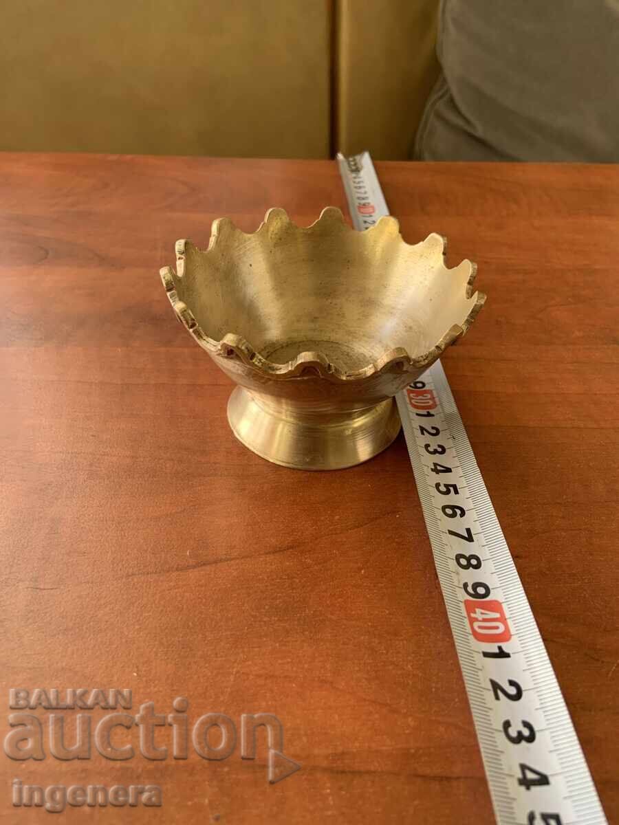 BOL VAS NUCI BOMBONIERĂ BRONZ - 182 GRAME BOL VAS NUCI BOMBONIERĂ BRONZ - 182 GRAME