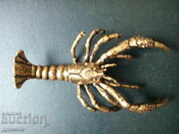 Bronze crayfish lobster figurine