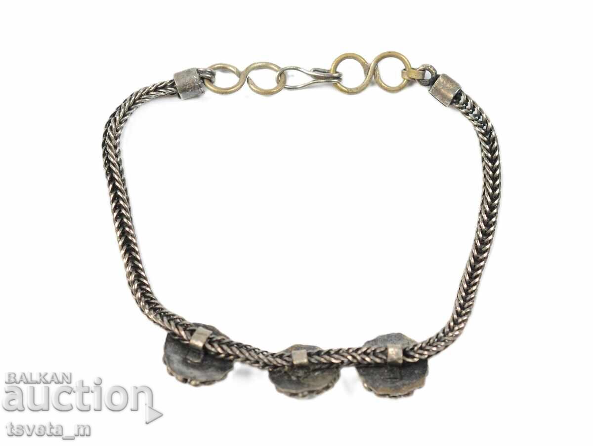 Auction  Antique bracelet with natural stones