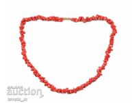 Дамско колие /гердан изработено от естествен червен корал