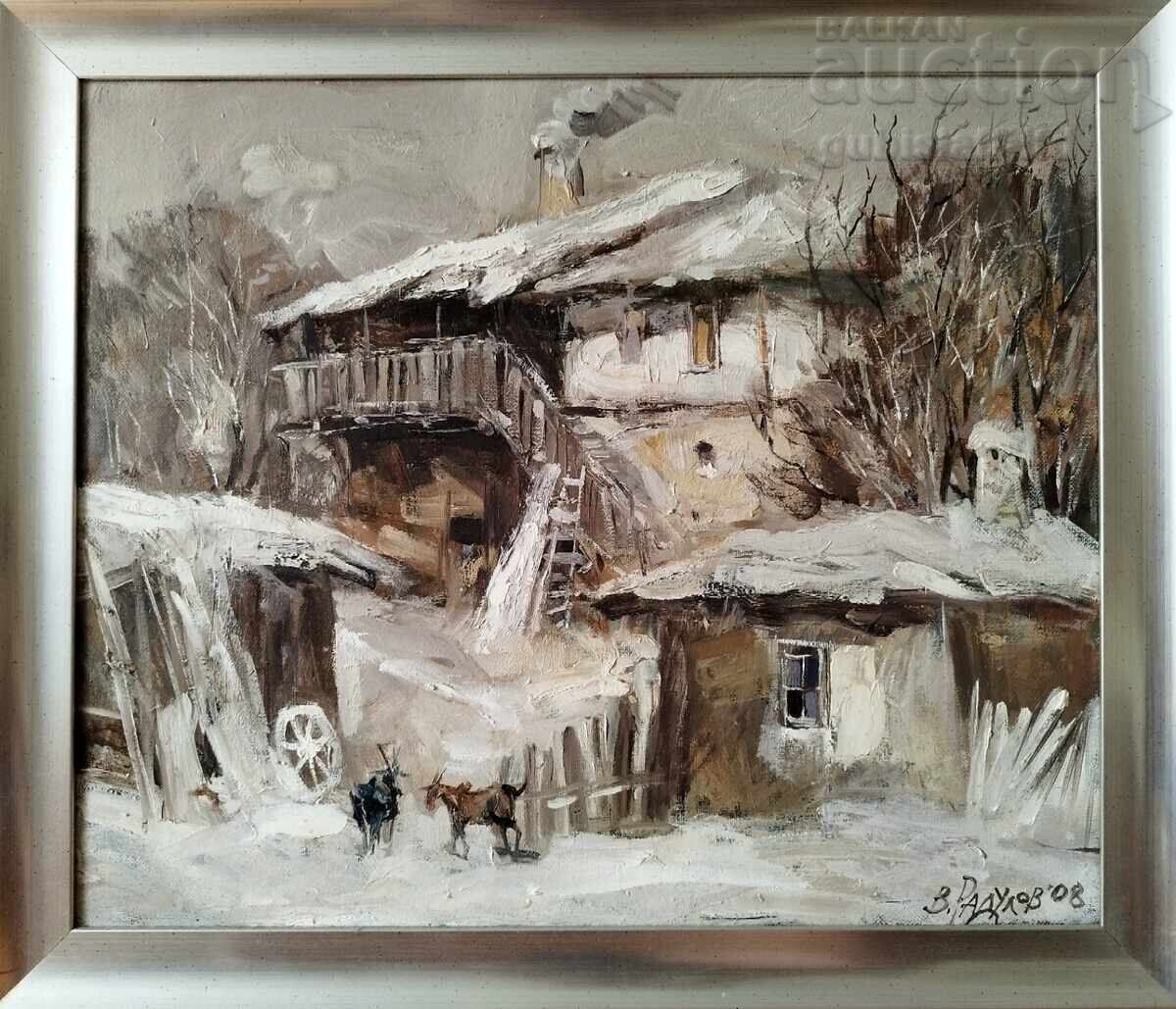 Картина "Зима", худ. Веско Радулов, 2008 г