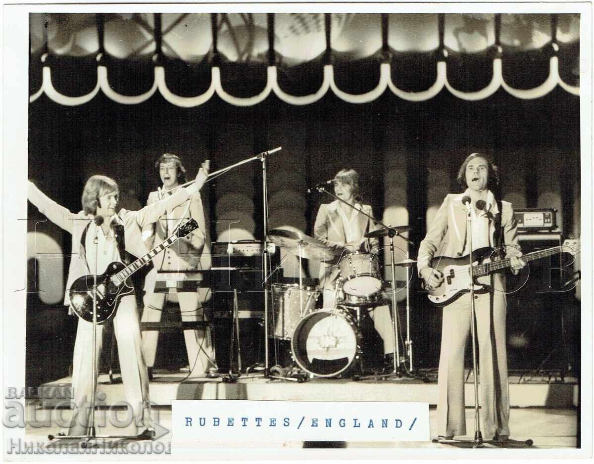 1976 FOTOGRAFIE MARE VECHE MUZICĂ PRESĂ FOTO THE RUBETTES J518 1976 FOTOGRAFIE MARE VECHE MUZICĂ PRESĂ FOTO THE RUBETTES J518
