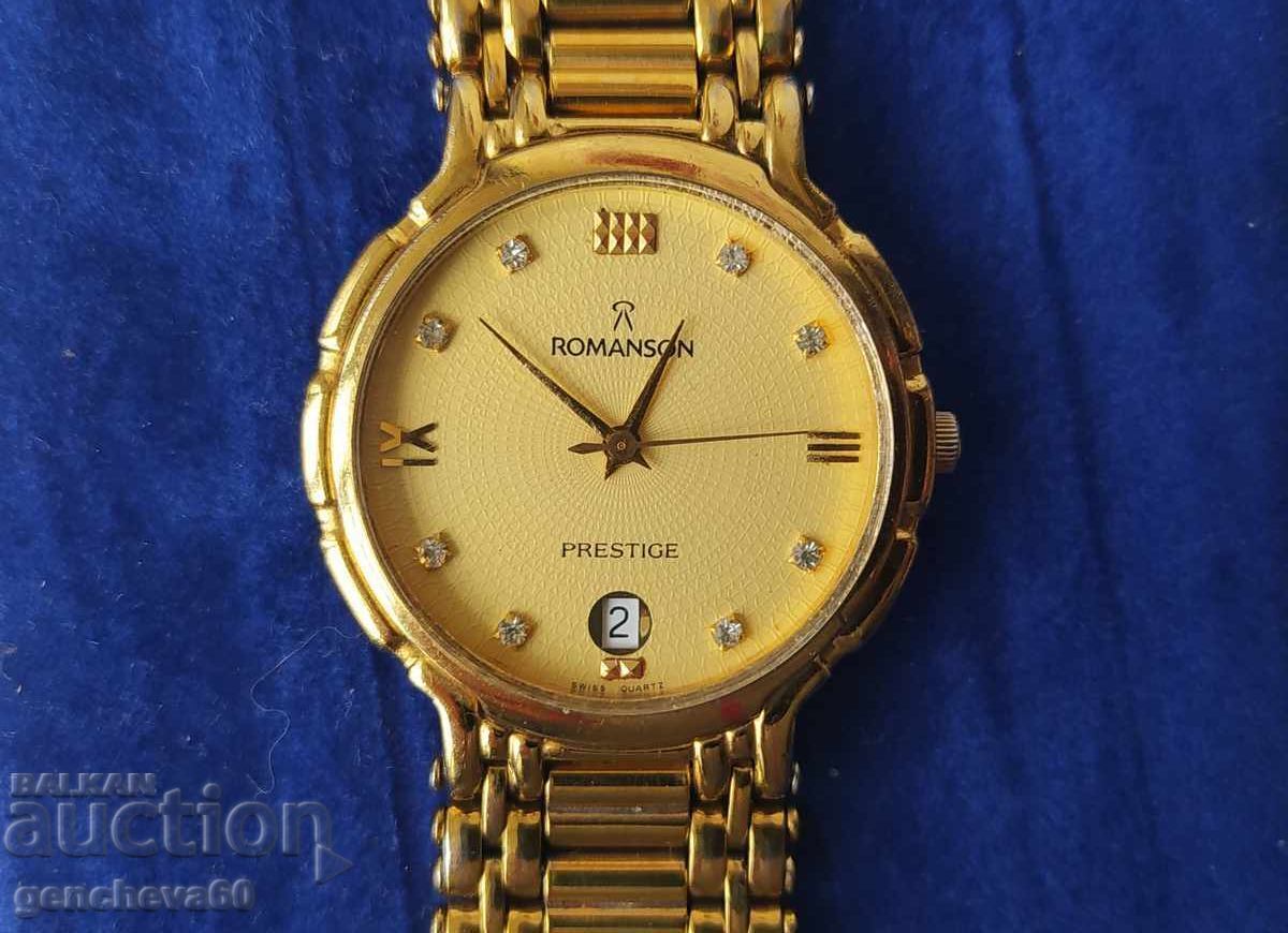 Auction  Women's Swiss Romanson watch - gold-plated