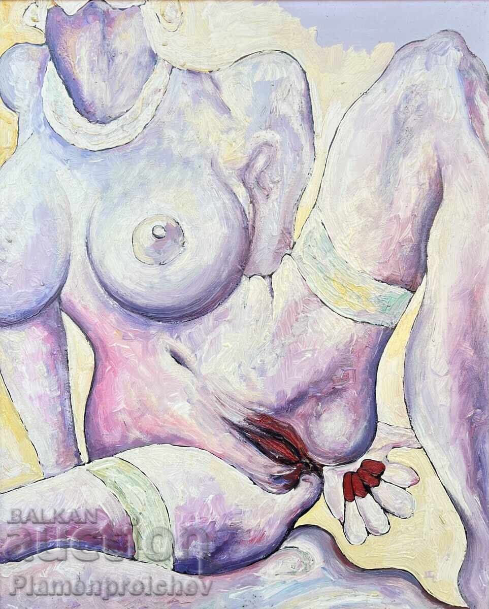 UNIQUE PAINTING TSVYATKO TSVETKOV CHERVEN BRYAG SIGNED - 6