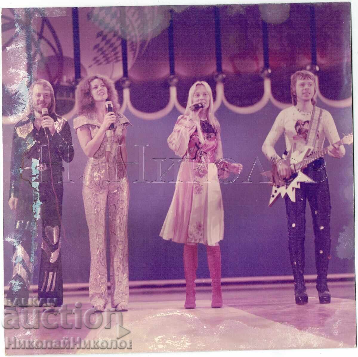 1976 ADN-ZB ΦΩΤΟΓΡΑΦΙΑ ΜΟΥΣΙΚΗ ΠΡΕΣ ΦΟΤΟ ABBA ΕΛΑΤΤΩΜΑ ZH522