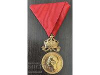6404 Regatul Bulgariei medalie Pentru Merit cu coroană Țar Boris
