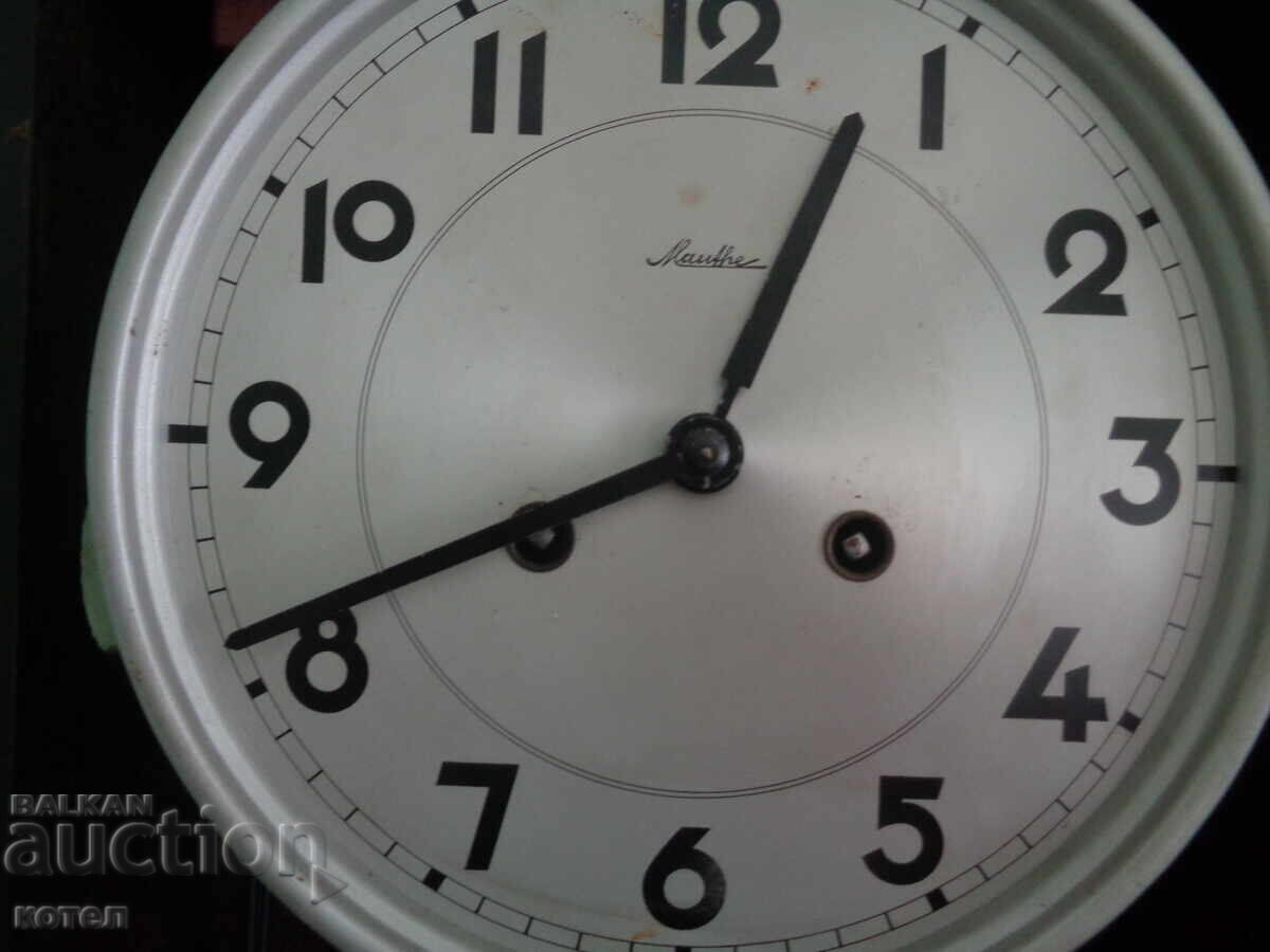 Παράδοση Πωλείται ρετρό γερμανικό ρολόι τοίχου Mauthe – δεκαετία του 1950