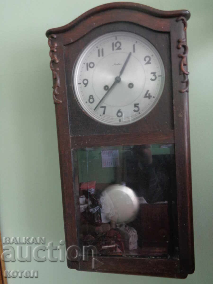 Πωλείται ρετρό γερμανικό ρολόι τοίχου Mauthe – δεκαετία του 1950