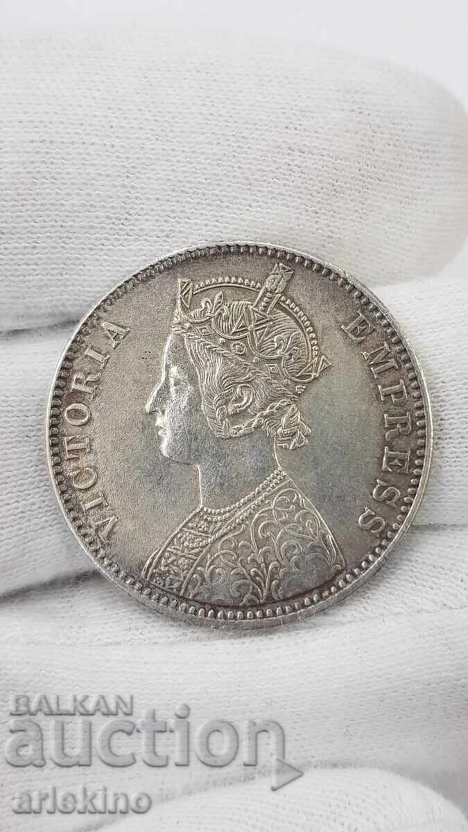 Рядка сребърна монета 1 Рупея 1892 - Британска Индия с цена € 85.00 | 166.25 лв.
