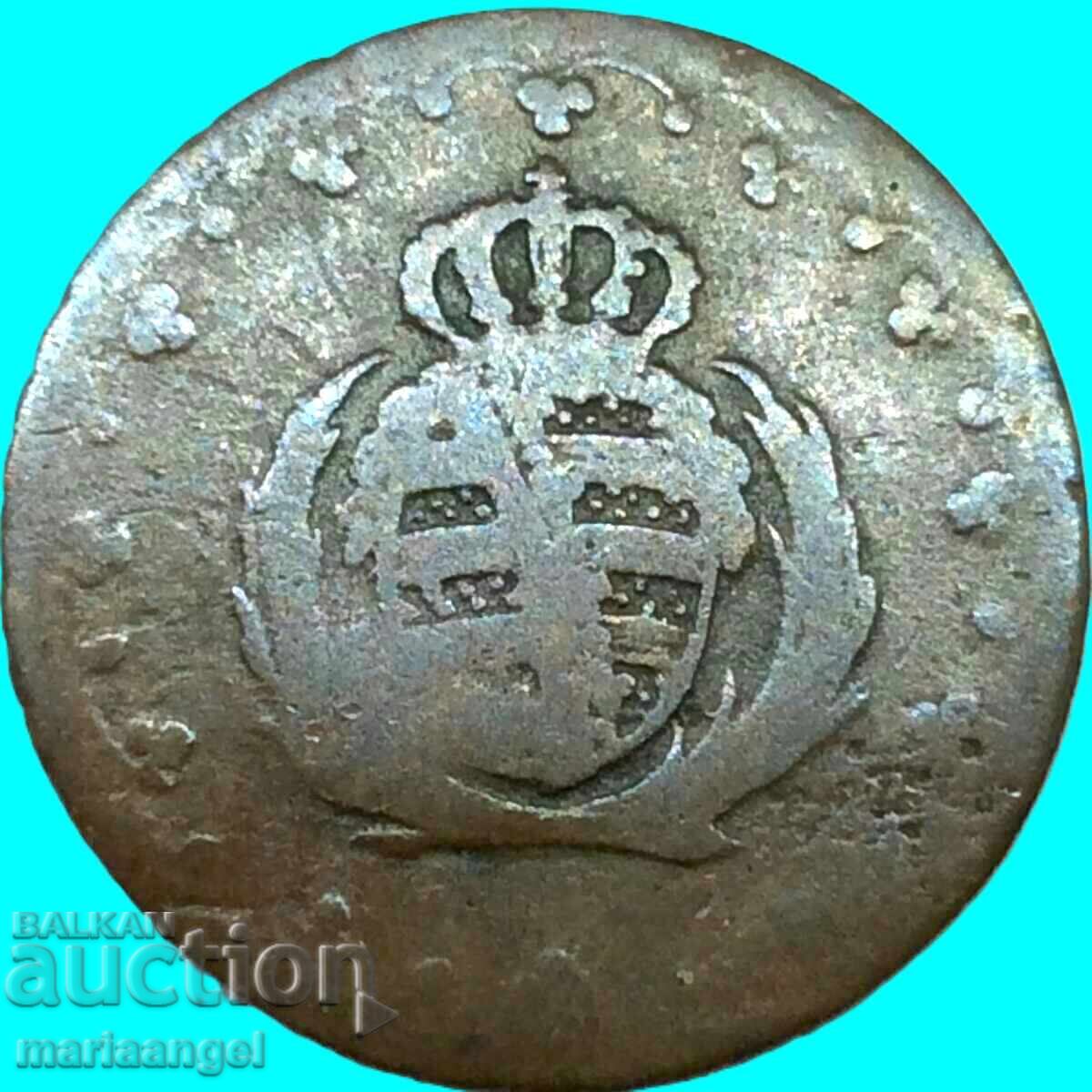 Saxonia 1 pfennig 1808 N Germania - rar - 6