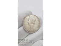 Rare silver coin 1 Rupee 1886 - British India