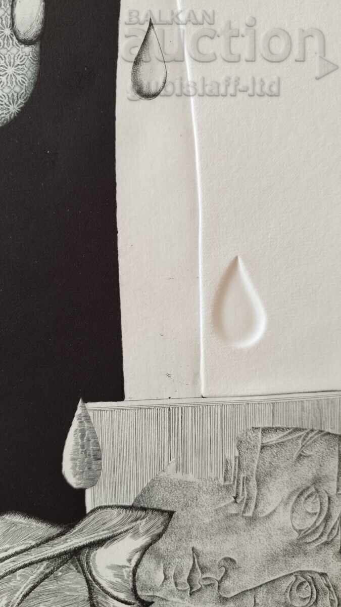 Livrarea Tablou, grafică „Osumnala sled nyakoe otlitane”, art. H. Kerin