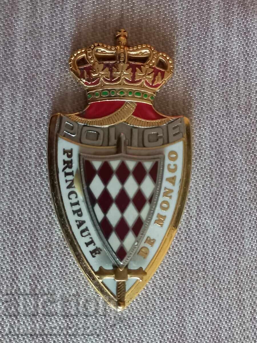 Plachetă - Stemă poliția din Monaco - email