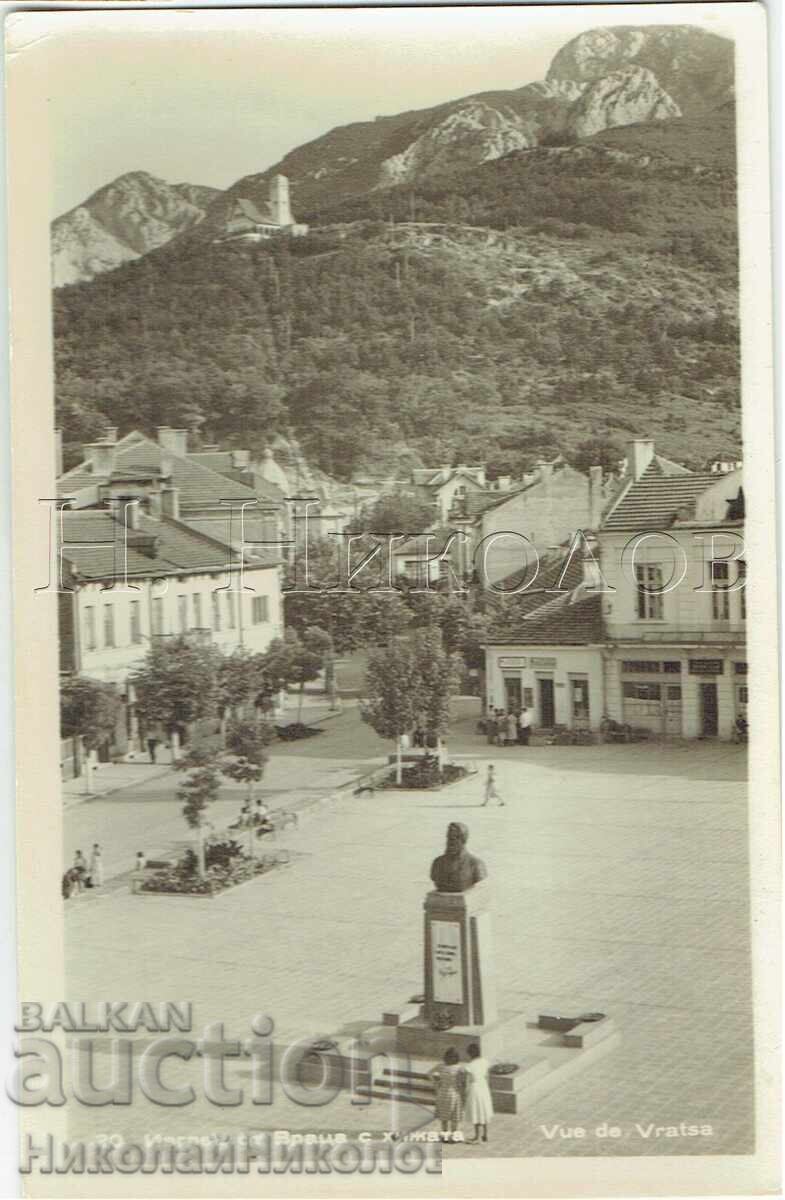 СТАРА КАРТИЧКА ИЗГЛЕД ОТ ВРАЦА С ХИЖАТА Ж528