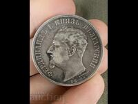 Principatul Bulgariei 5 leva 1892 Ferdinand argint