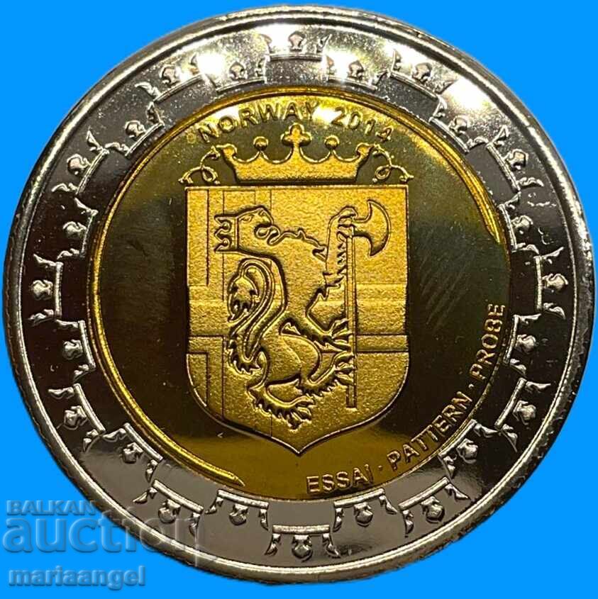 Норвегия 2014 2 Ксерос (евро) Проба Essei PROOF Норвегия 2014 2 Ксерос (евро) Проба Essei PROOF